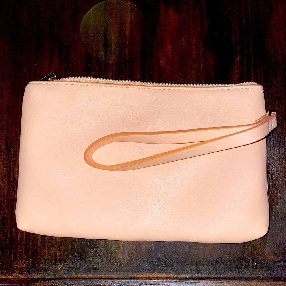 Target Salmon Colored Wristlet